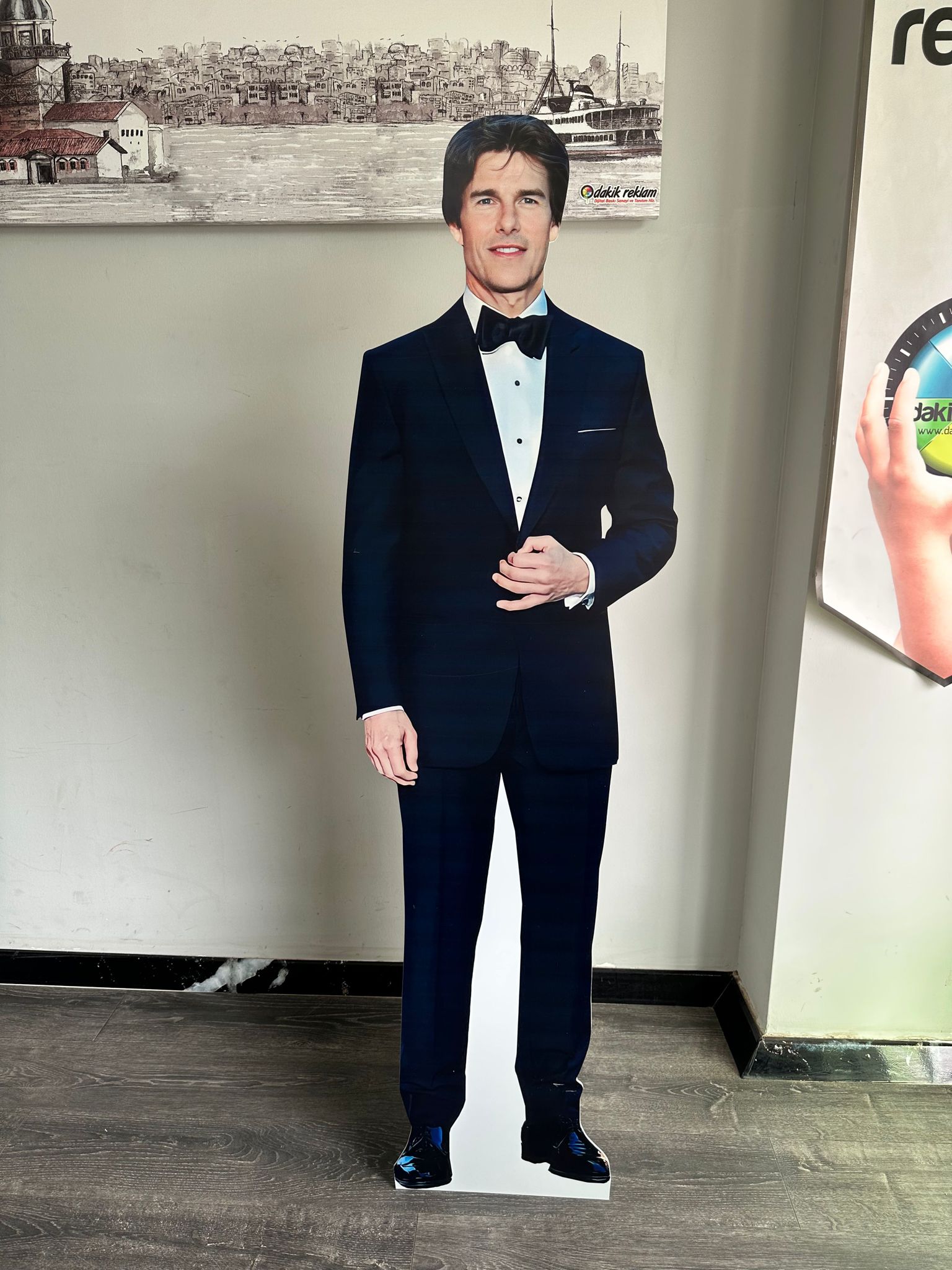 Tom Cruise Maketi Ayaklı  2 Boyutlu Tam Boy Plastik Maket